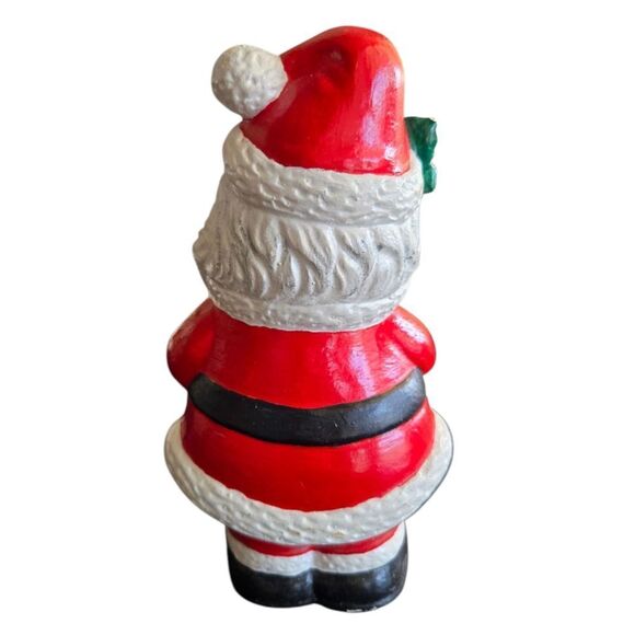 Festive Santa Claus Ceramic Red and White Christmas Decor Mistltoe - Picture 5 of 9